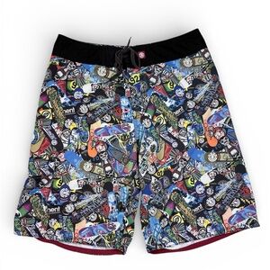 Element Men's Graphic Skate Board Shorts